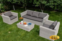 &quot;Капучино&quot; лаунж-зона из искусственного ротанга, цвет бежевый