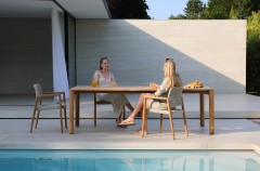 Kosta тик Комплект обеденной мебели натуральный/бежевый, тик/алюминий/веревка