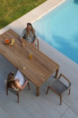 Kosta тик Комплект обеденной мебели натуральный/бежевый, тик/алюминий/веревка