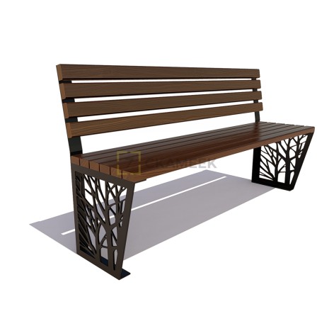 Скамейка «Роща» без подлокотников (0,6 лиственница,30х60)