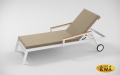 Шезлонг из алюминия с подушкой SOGNO S