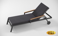 Шезлонг из алюминия с подушкой SOGNO S