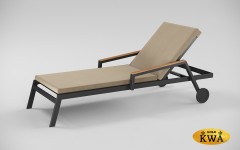 Шезлонг из алюминия с подушкой SOGNO S