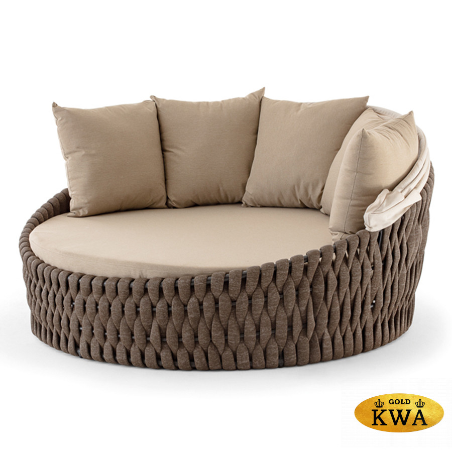 Плетеный диван lv130 1 brown beige