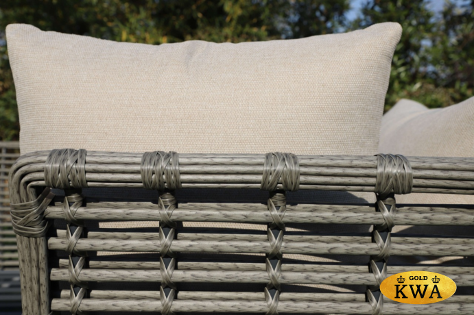 "Валенсия" лаунж-зона из искусственного ротанга, цвет серый