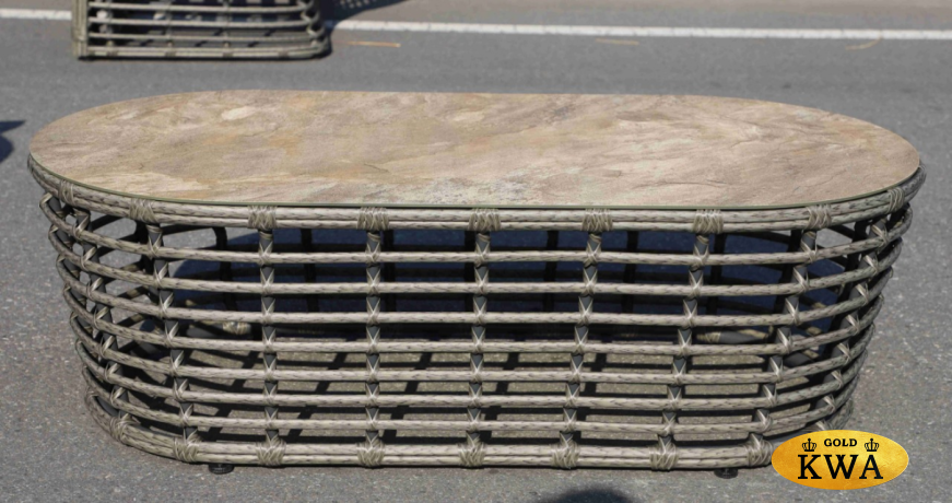 "Валенсия" лаунж-зона из искусственного ротанга, цвет серый