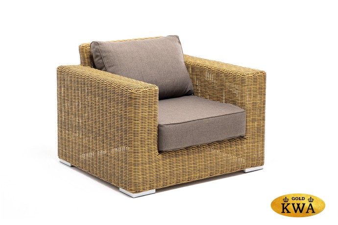 "Боно" лаунж-зона из искусственного ротанга, цвет соломенный