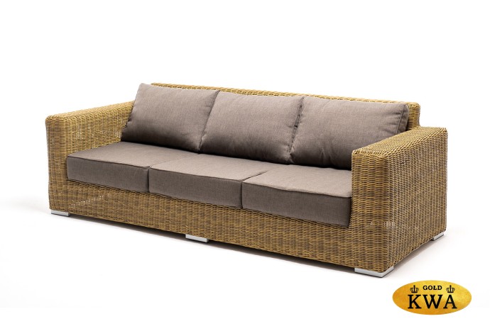 "Боно" лаунж-зона из искусственного ротанга, цвет соломенный