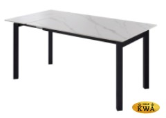"Тибет" стол интерьерный раздвижной из HPL 140-180х75см, H75, цвет столешницы мрамор "Каррара"