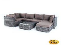 &quot;Лунго&quot; трансформирующаяся лаунж-зона из искусственного ротанга, цвет графит