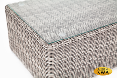 &quot;Боно&quot; журнальный столик из искусственного ротанга, цвет серый