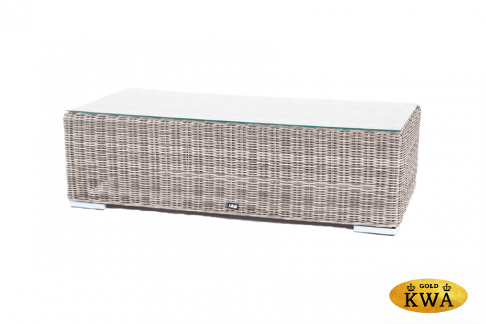 "Боно" журнальный столик из искусственного ротанга, цвет серый