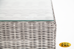 &quot;Боно&quot; журнальный столик из искусственного ротанга, цвет серый