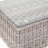 "Боно" журнальный столик из искусственного ротанга, цвет серый
