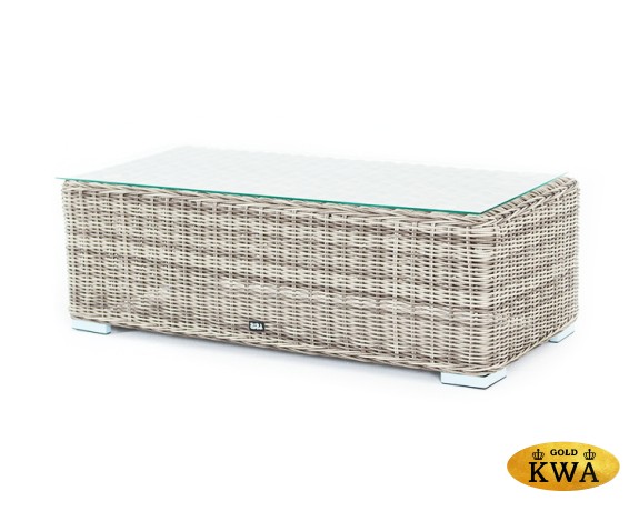 "Боно" журнальный столик из искусственного ротанга, цвет серый