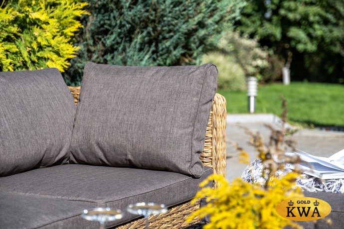 "Лунго" модуль диванный угловой с подушками, цвет соломенный (гиацинт)