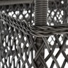 "Дольче" обеденная группа из искусственного ротанга, цвет графит