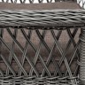 "Дольче" обеденная группа из искусственного ротанга, цвет графит