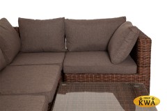 "Капри" трансформирующаяся лаунж-зона из искусственного ротанга, цвет коричневый