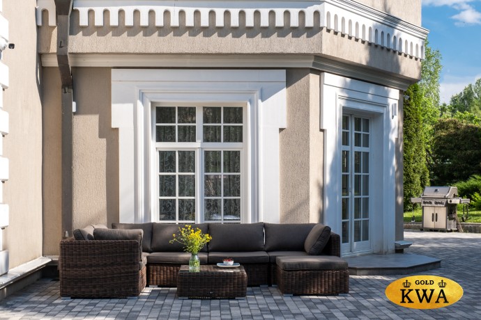 "Капри" трансформирующаяся лаунж-зона из искусственного ротанга, цвет коричневый