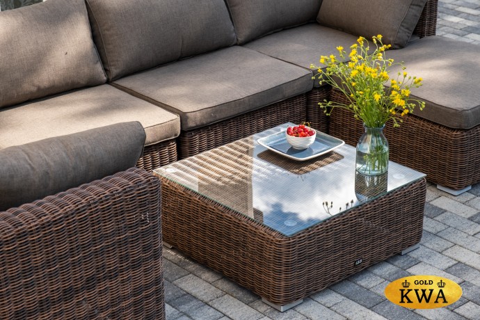 "Капри" трансформирующаяся лаунж-зона из искусственного ротанга, цвет коричневый