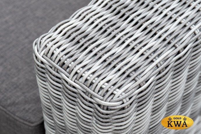 "Боно" лаунж-зона из искусственного ротанга, цвет серый