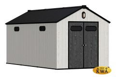 Сарай пластиковый Black Fox Summit 11,5м2, серый/темно-серый