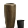 Кашпо TREEZ Effectory Metal Высокий конус Design Чернёная бронза в-117, д-46 см 1/1
