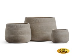 Кашпо TREEZ ERGO Graphics Низкая чаша Капучино в-37 см, д-55 см