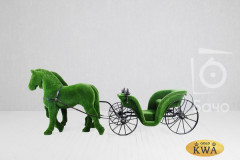 Топиари ландшафтная фигура Карета, запряженная лошадьми