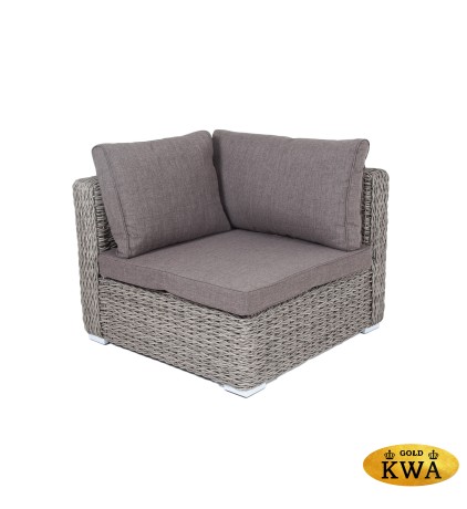 "Лунго" модуль диванный угловой с подушками, цвет графит (гиацинт)