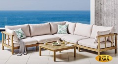 Софа из тика BUNGALOW 2-х местная с левым подлокотником  Joygarden