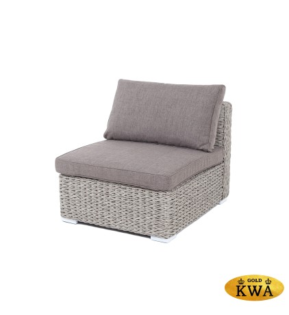 "Лунго" модуль диванный прямой с подушками, цвет графит (гиацинт)