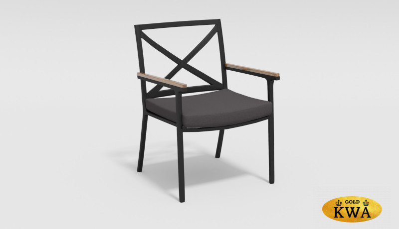 Стул с подлокотниками Calma темно-серый