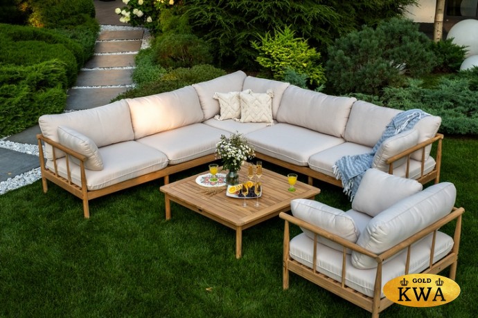 Софа из тика BUNGALOW угловая  Joygarden