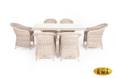 &quot;Эспрессо&quot; обеденная группа плетеная, цвет бежевый
