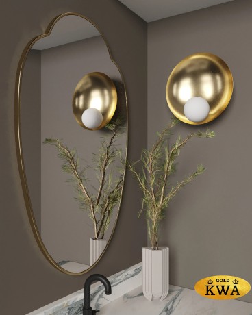 Milis Gold Зеркало в тонкой раме Smal