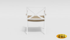 Стул с подлокотниками Calma белый