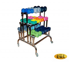 Стойка на 15 пар гантелей двухсторонняя