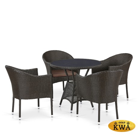 Комплект плетеной мебели T707ANS/Y350-W53 4Pcs Brown