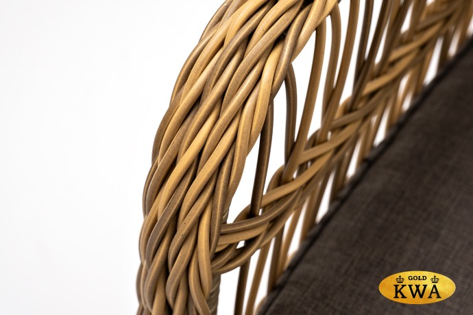 "Цесена" кресло плетеное из искусственного ротанга, цвет соломенный