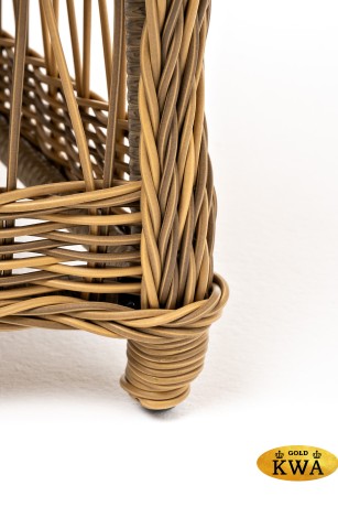 "Цесена" кресло плетеное из искусственного ротанга, цвет соломенный