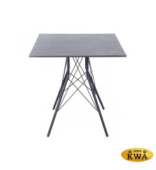 &quot;Конте&quot; интерьерный стол из HPL 70x70см, цвет &quot;серый гранит&quot;