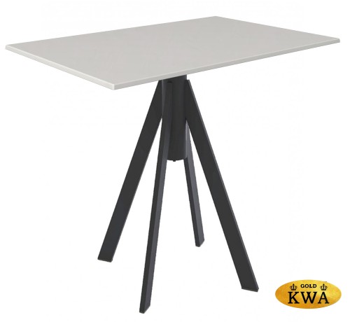 Стол обеденный Fuoz Werzalit Uniart - черный, белый