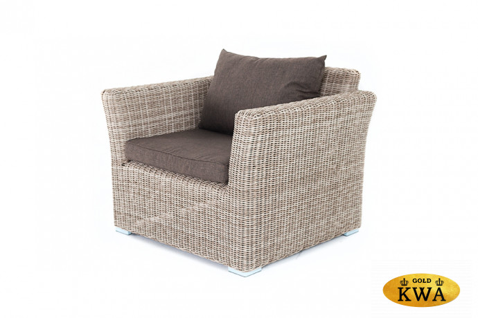 "Капучино" кресло из искусственного ротанга, цвет бежевый