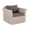 "Капучино" кресло из искусственного ротанга, цвет бежевый