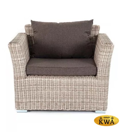 "Капучино" кресло из искусственного ротанга, цвет бежевый