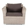 "Капучино" кресло из искусственного ротанга, цвет бежевый