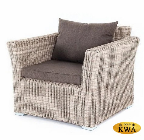 "Капучино" кресло из искусственного ротанга, цвет бежевый