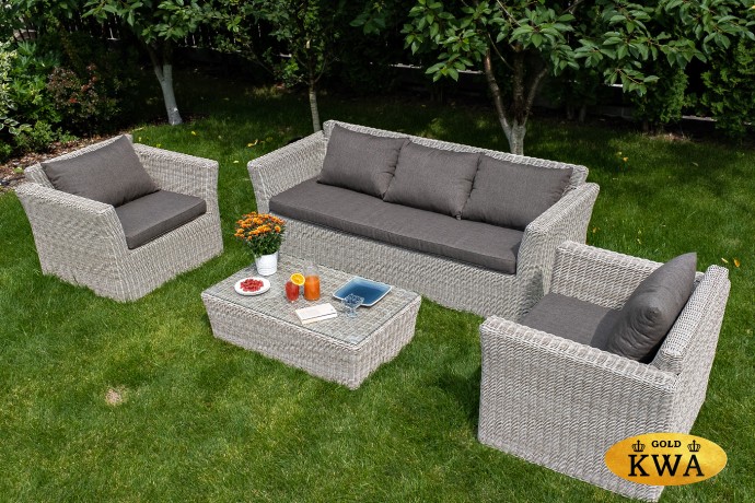 "Капучино" кресло из искусственного ротанга, цвет бежевый